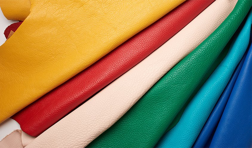 Full grain leather texture showing natural characteristics