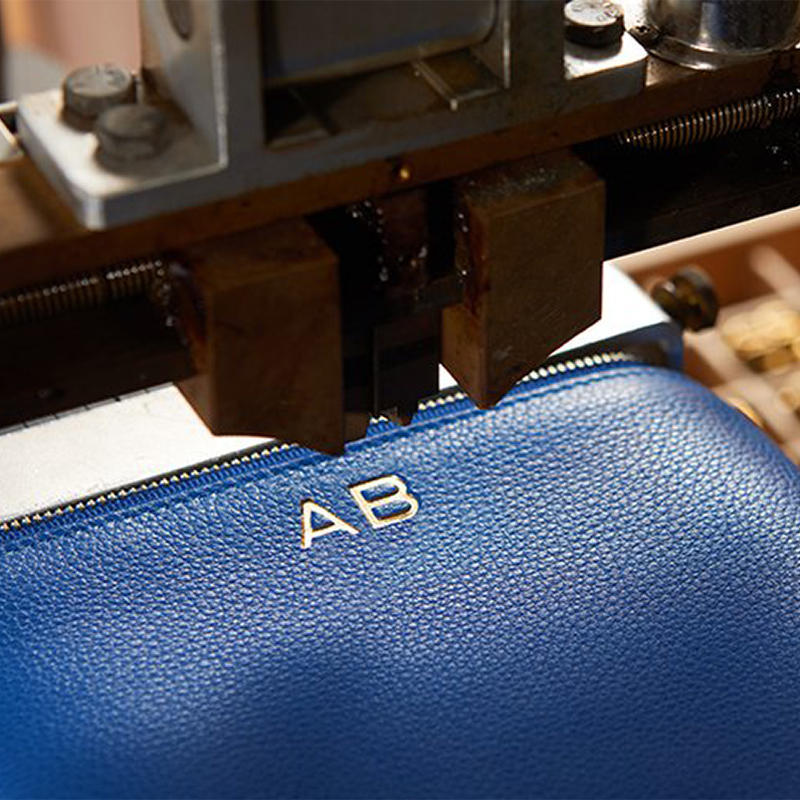 Personalisation services with monogramming and logo embossing