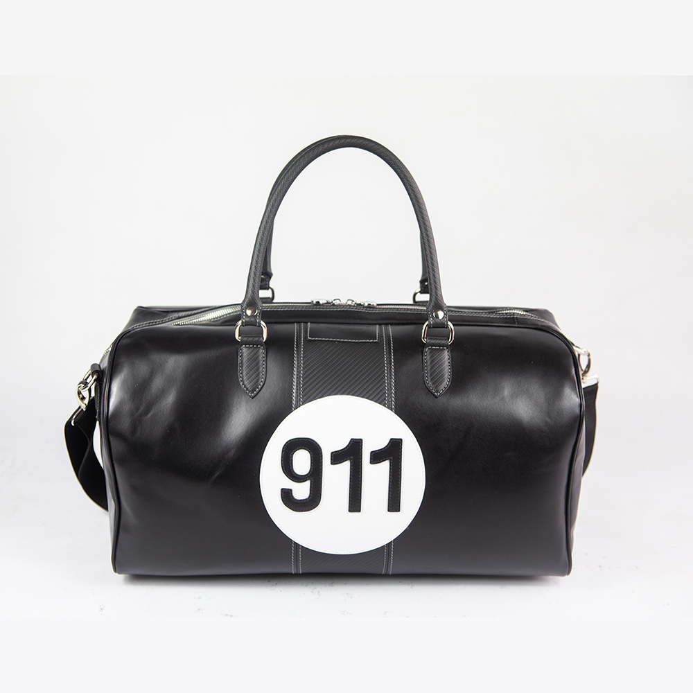 911 Inspired weekend holdall with carbon fibre details
